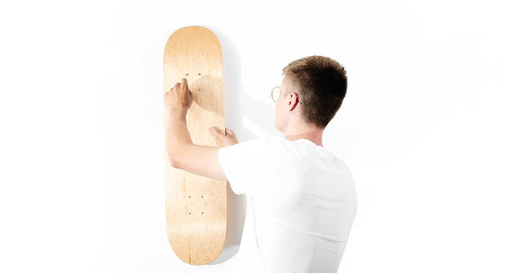 skateboard wall mount, skateboard wall hanging, skate deck wall mount